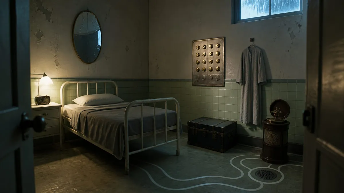 Orphée : La Treizième Veille — la chambre 13, décor réel du jeu (1/4)