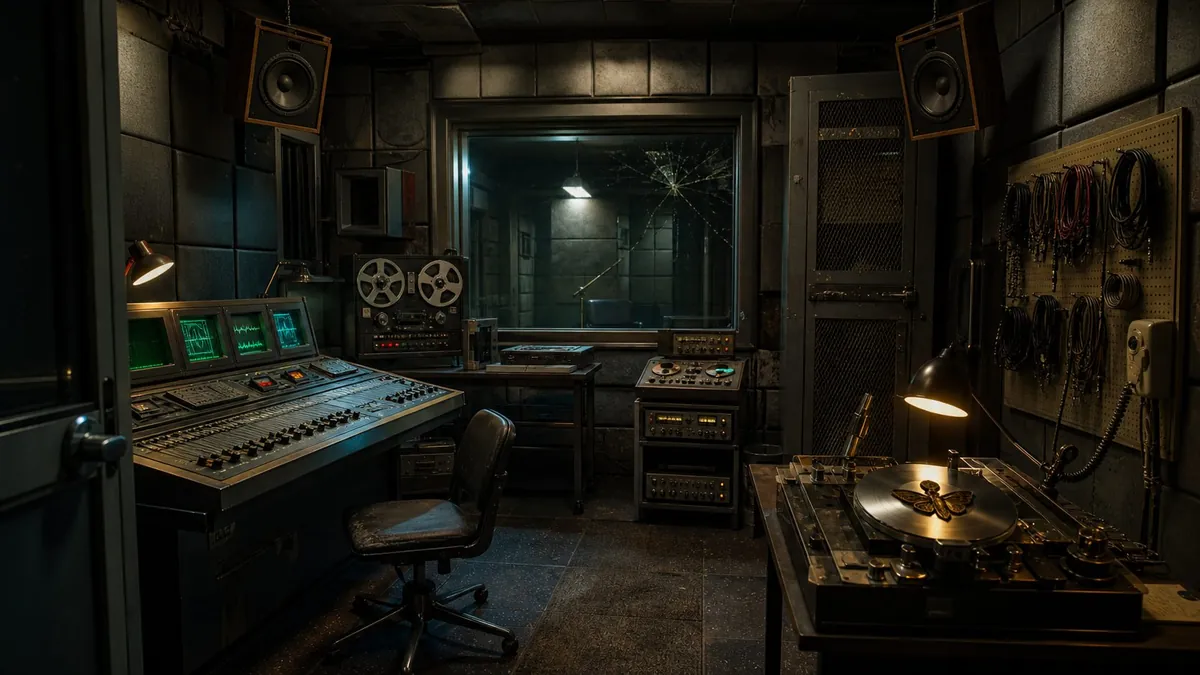 Orphée : La Treizième Veille — le laboratoire acoustique, décor réel du jeu (2/4)