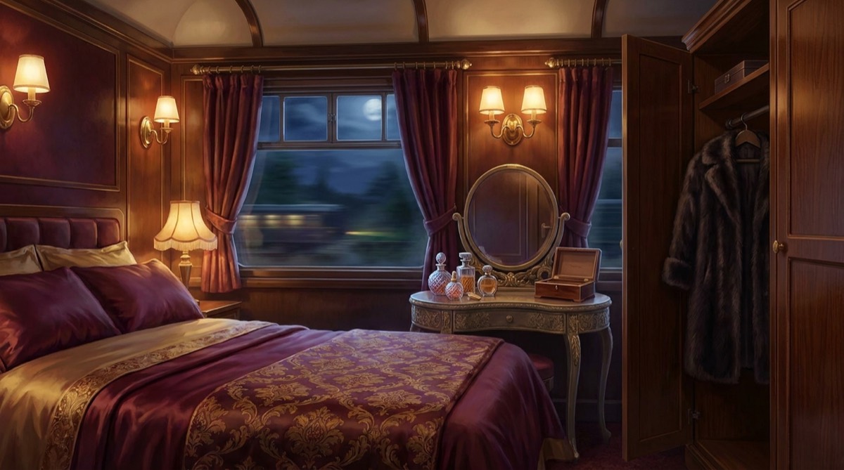 Choisir son univers d'escape game : cabine de train de luxe